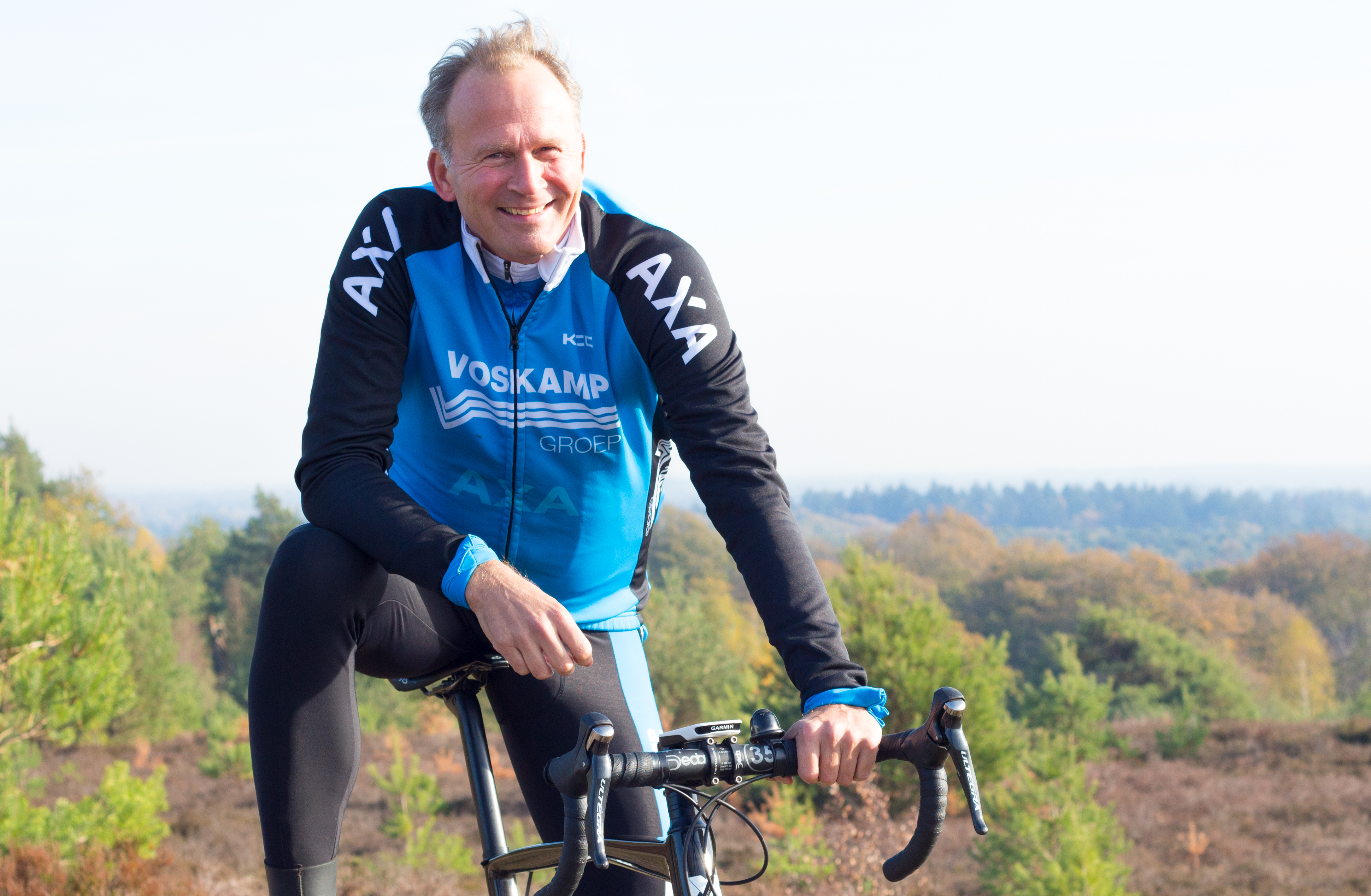 Frank Heidanus van Voskamp Groep op de fiets